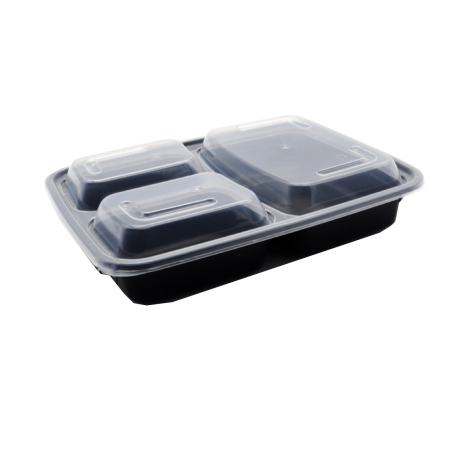 3-compartments container